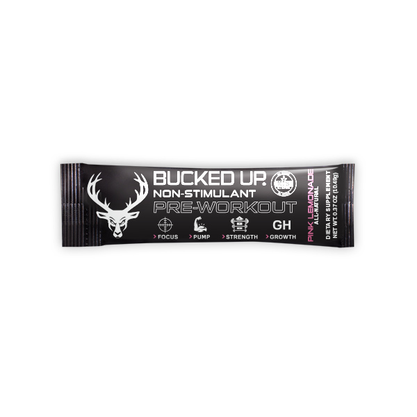 STIM FREE Pre Workout Stick Packs Bucked Up